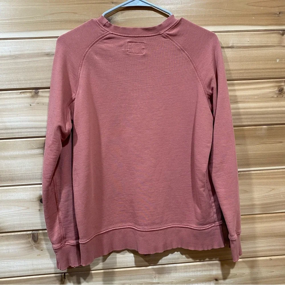 Pact Women's Dusty Rose Crew Neck‎ Sweater Small Organic Cotton